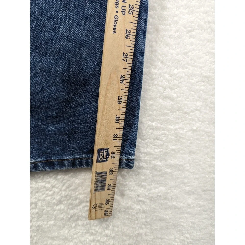 Wrangler 31 Jeans Mens‎ 42x34 Blue Denim Relaxed Cowboy Workwear 31MWZGK